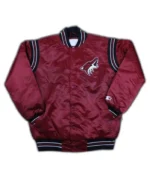 Arizona Coyotes Satin Maroon Jacket