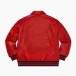 Supreme NY Yankees Red Varsity Leather Jacket