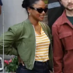 Taylour Paige Beverly Hills Cop: Axel F Bomber Jacket