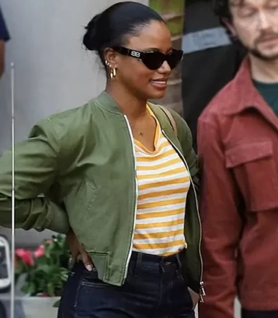 Taylour Paige Beverly Hills Cop: Axel F Bomber Jacket