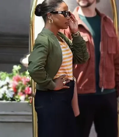 Taylour Paige Beverly Hills Cop: Axel F Bomber Jacket