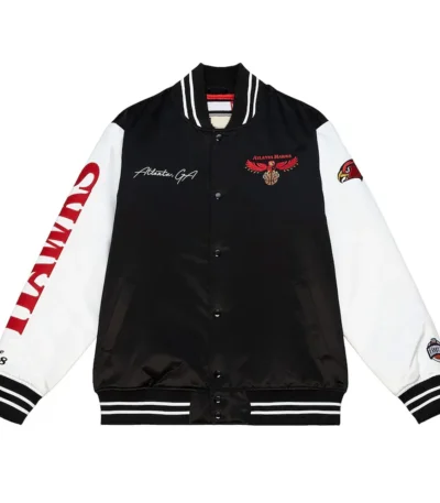 Team Origins Atlanta Hawks Black and White Jacket