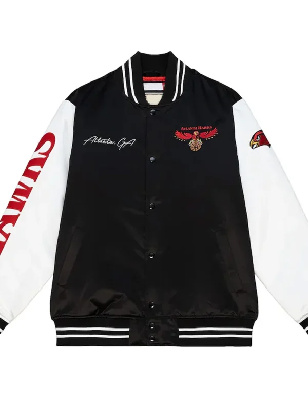 Team Origins Atlanta Hawks Black and White Jacket