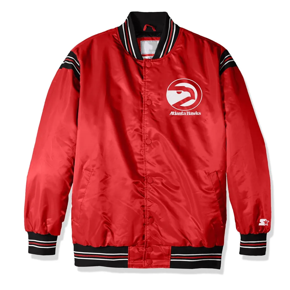 The Enforcer Atlanta Hawks Retro Red Jacket The Enforcer Atlanta Hawks Retro Red Jacket