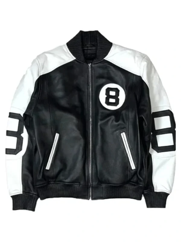 The Original 8 Ball Leather Bomber Jacket