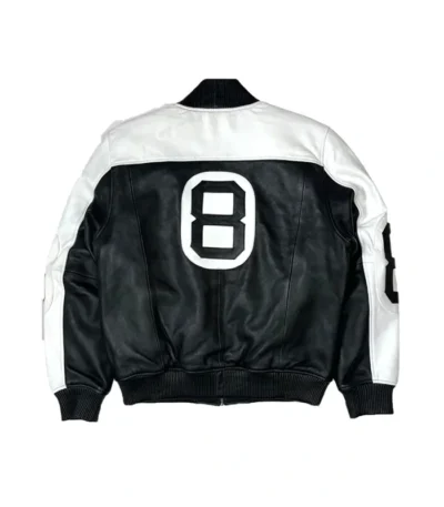 The Original 8 Ball Leather Bomber Jacket