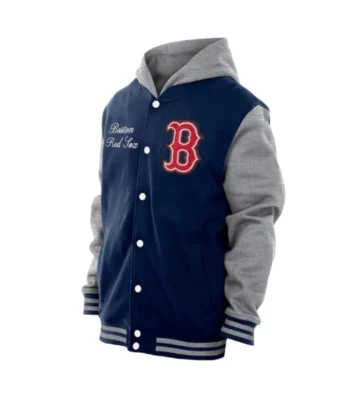 Throwback Prep Boston Red Sox Navy Hoodie Jacket