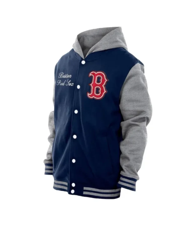Throwback Prep Boston Red Sox Navy Hoodie Jacket