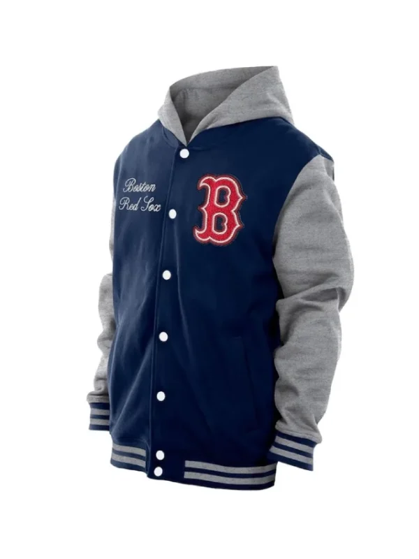 Throwback Prep Boston Red Sox Navy Hoodie Jacket