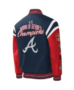 Atlanta Braves Title Holder Varsity Navy and Red Jacket