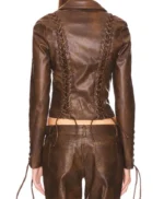 Trisha Mann Beyond The Gates Leather Lace-Up Jacket