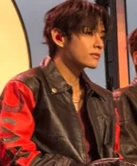 BTS Swimside Event Kim Taehyung USA Leather Jacket