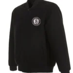 Varsity Brooklyn Nets Black Wool Jacket