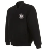 Varsity Brooklyn Nets Black Wool Jacket
