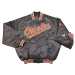 Vintage Baltimore Orioles Black Satin Jacket
