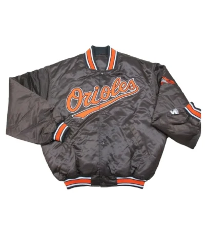 Vintage Baltimore Orioles Black Satin Jacket