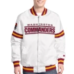 Washington Commanders Scout Varsity Satin Jacket