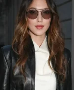 Fashion Week Eileen Gu Leather Jacket