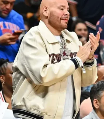 Fat Joe New York Knicks Cream Jacket