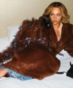 Super Bowl LX Beyonce Brown Fur Coat