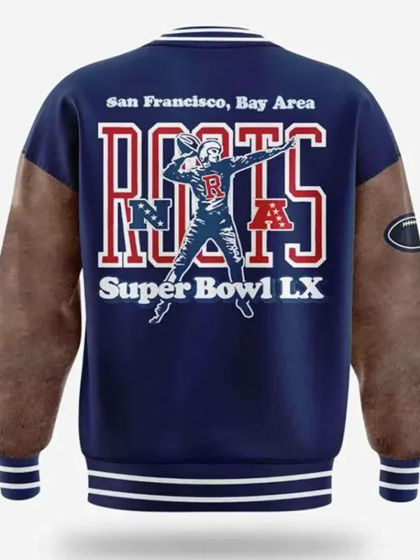 Super Bowl LX Roots Varsity Jacket