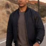 Aaron Pierre Lanterns Black Bomber Jacket