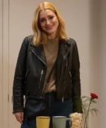 Alexandra Breckenridge My Secret Santa Leather Jacket