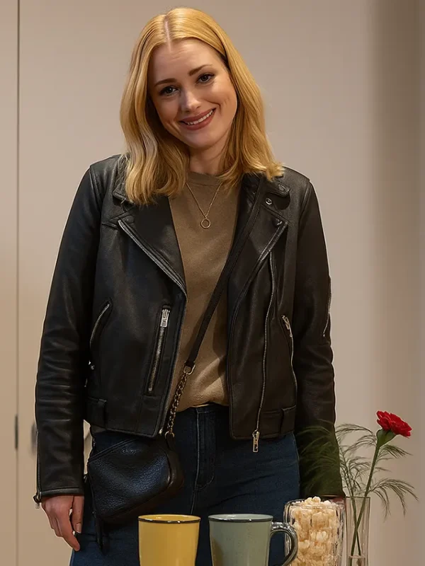 Alexandra Breckenridge My Secret Santa Leather Jacket