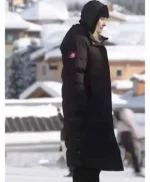 Alexandra Breckenridge My Secret Santa Puffer Coat