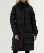 Alexandra Breckenridge My Secret Santa Puffer Coat