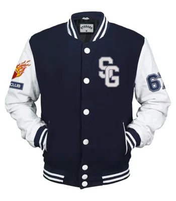 American Football Navy Blue Stegaro Varsity Jacket