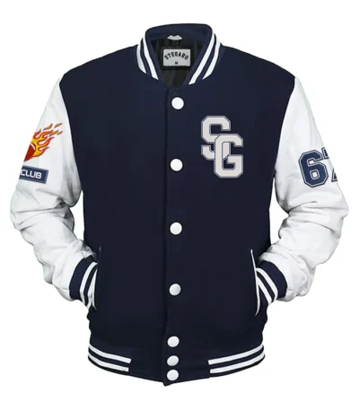 American Football Navy Blue Stegaro Varsity Jacket