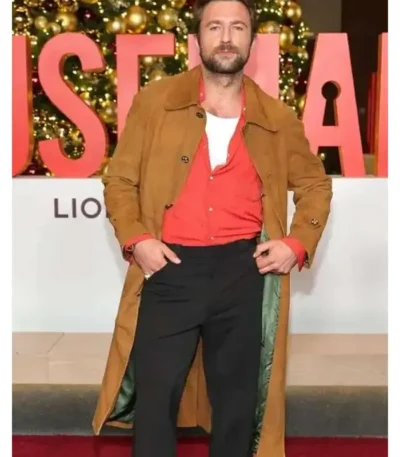 Andrew The Housemaid 2025 Brown Suede Coat