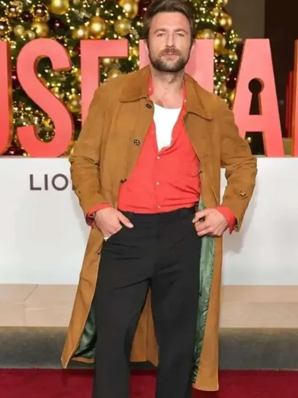 Andrew The Housemaid 2025 Brown Suede Coat