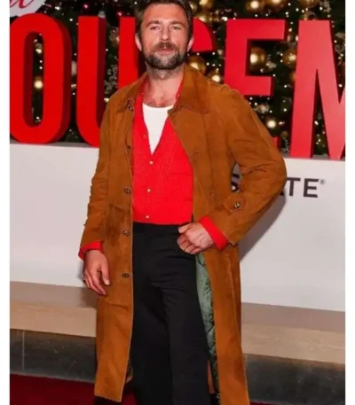 Andrew The Housemaid 2025 Brown Suede Coat