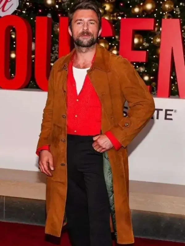 Andrew The Housemaid 2025 Brown Suede Coat