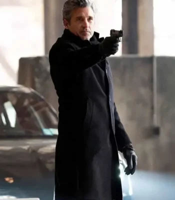 Memory of a Killer Angelo Doyle Black Wool Coat