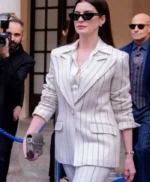 The Devil Wears Prada 2 Anne Hathaway Pinstripe Blazer