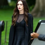 Anne Hathaway The Devil Wears Prada 2 Black Coat