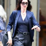 Anne Hathaway The Devil Wears Prada 2 Blue Blazer
