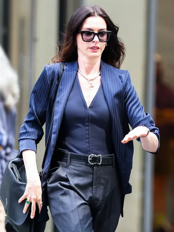 Anne Hathaway The Devil Wears Prada 2 Blue Blazer