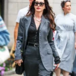 Anne Hathaway The Devil Wears Prada 2 Grey Blazer