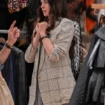 Anne Hathaway The Devil Wears Prada 2 Plaid Blazer