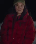 Annie Murphy Nine Perfect Strangers S02 Red Puffer Coat