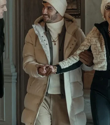 Aras Aydin Nine Perfect Strangers White Puffer Coat