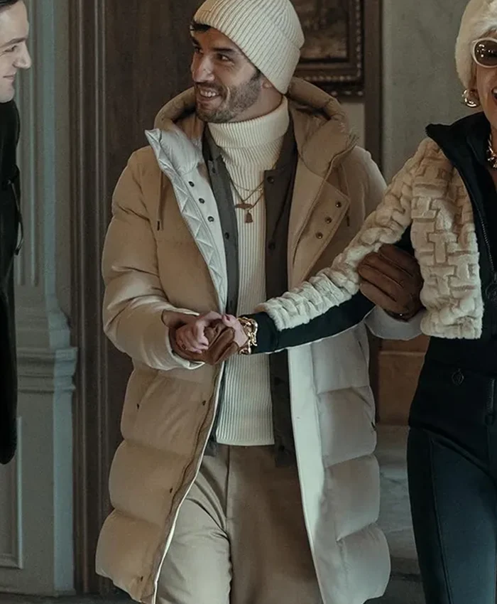 Aras Aydin Nine Perfect Strangers White Puffer Coat Aras Aydin Nine Perfect Strangers White Puffer Coat