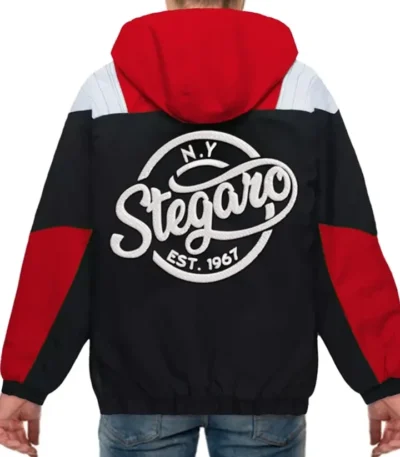 Archie Stegaro Red Hooded Jacket