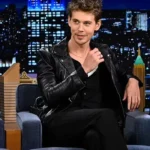 Austin Butler The Tonight Show Black Biker Jacket