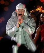 Bad Bunny Silver Embellished Coat