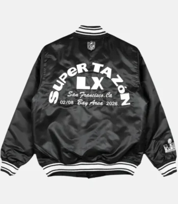 Bad Bunny x Super Tazón Black Starter Jacket